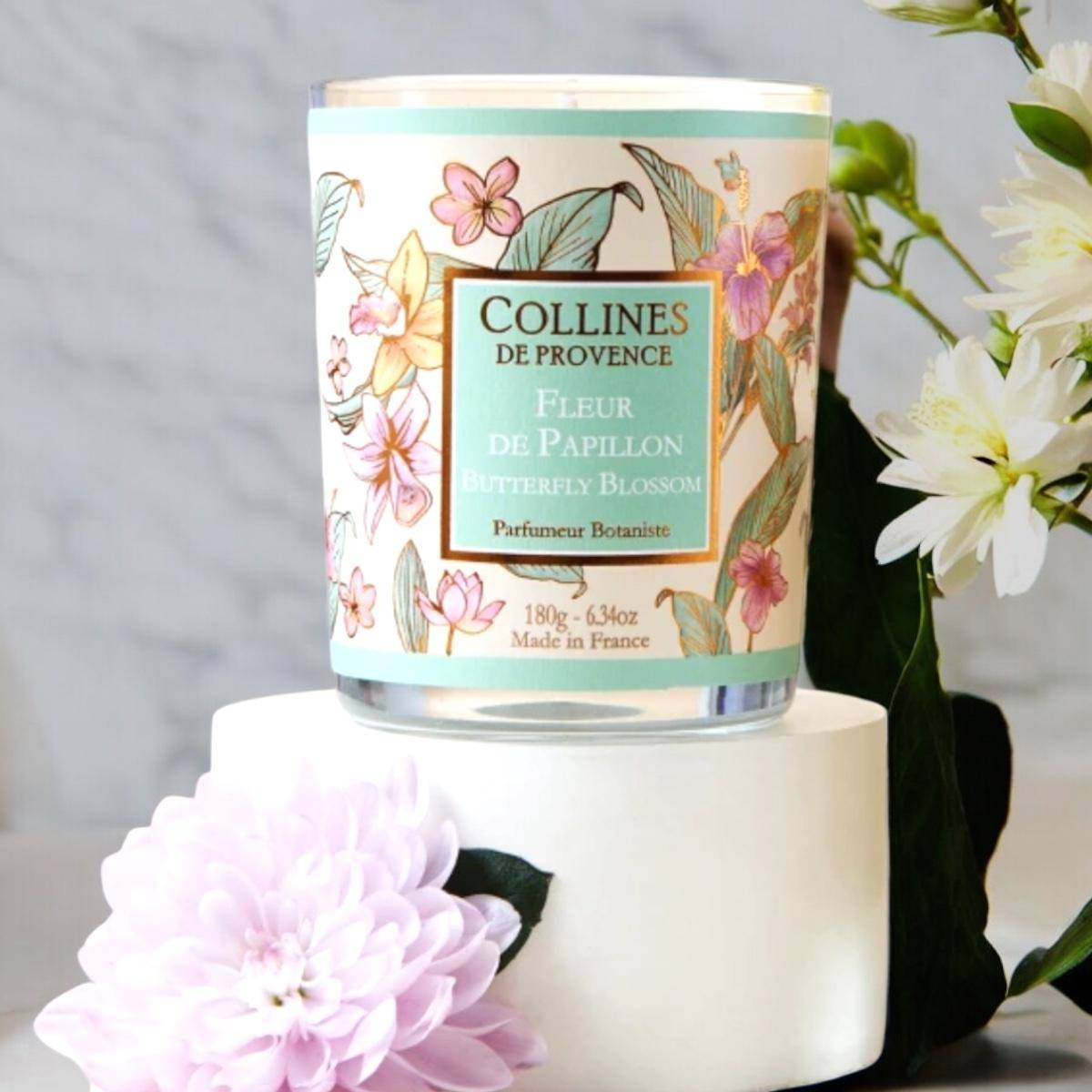 Von Collines De Provence - Duftkerze Schmetterlingsblume 180g