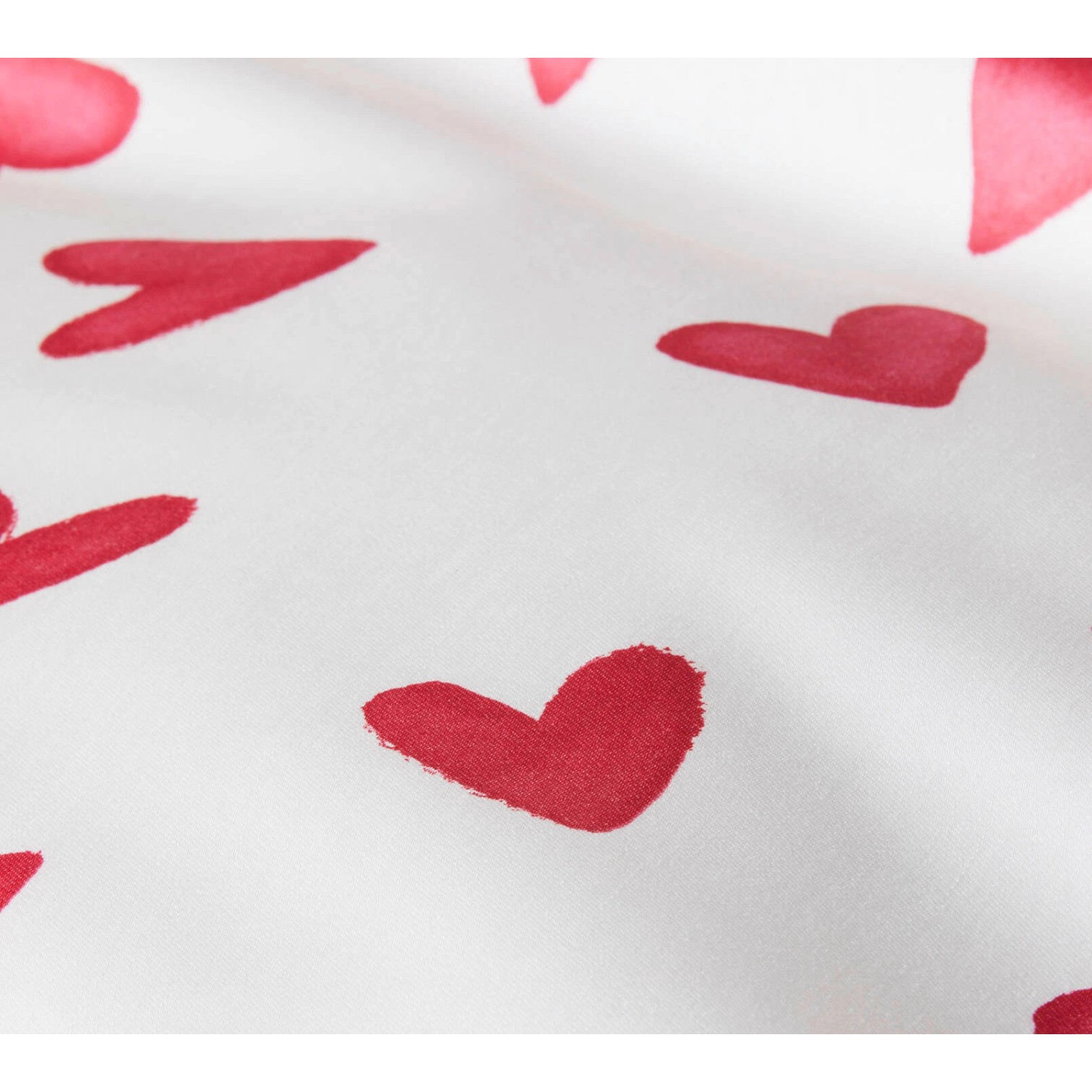 Elegante Comfort Satin Bettwäsche Cherie Rot 155 x 220 cm