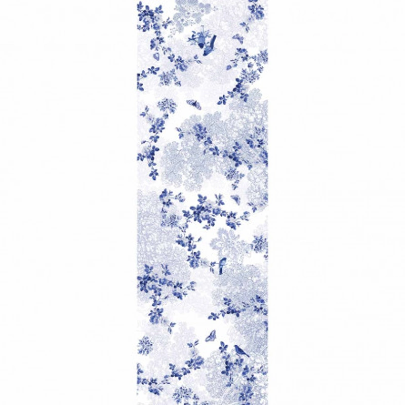 Garnier Thiebaut Tischläufer Voliere Bleu 50 x 155 cm