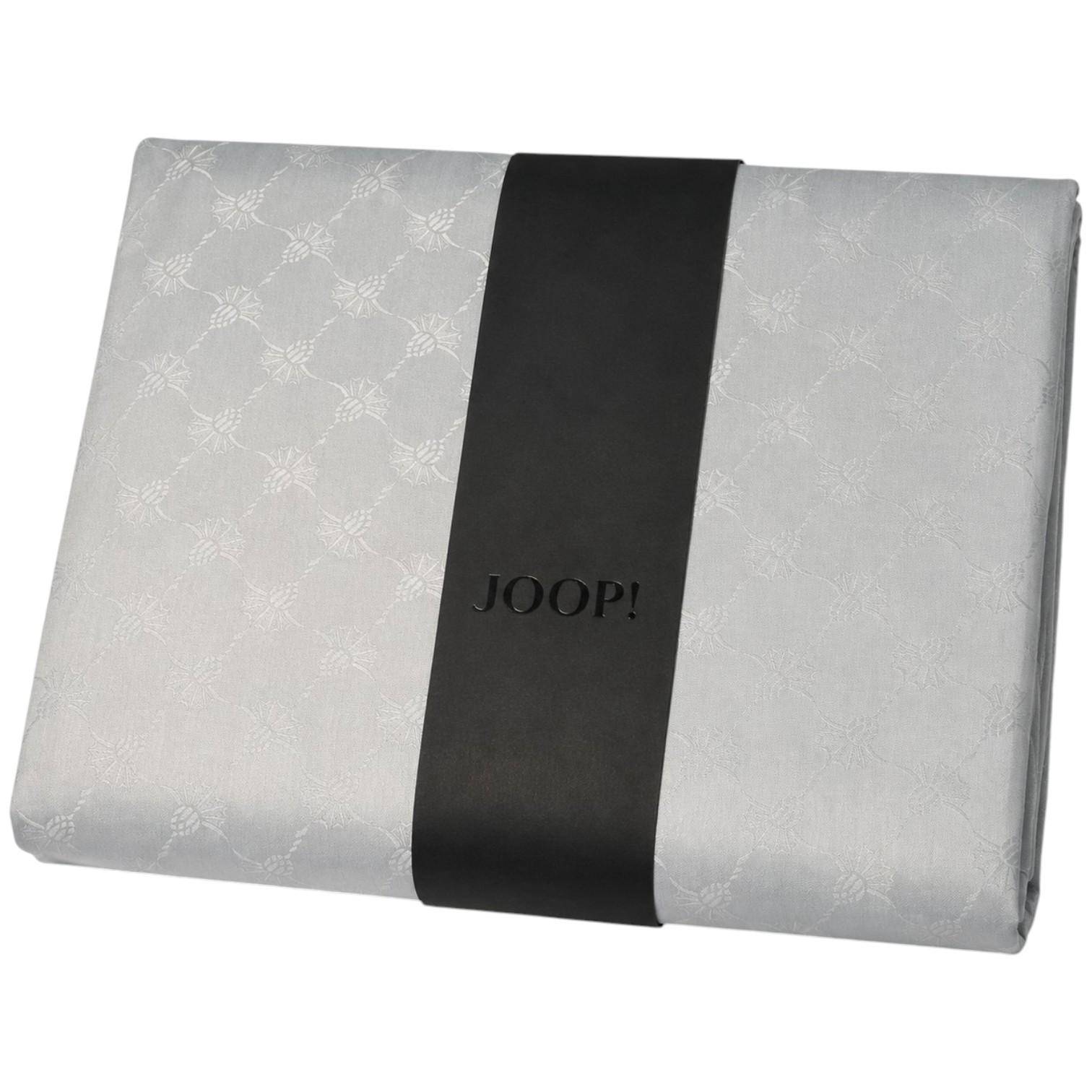 JOOP! Satinplaid Cornflower Allover in Silber 150 x 210 cm