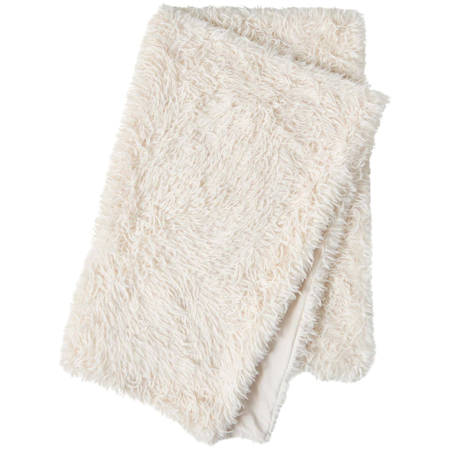Skinnwille Plaid Fay Ivory M 120 x 180 cm