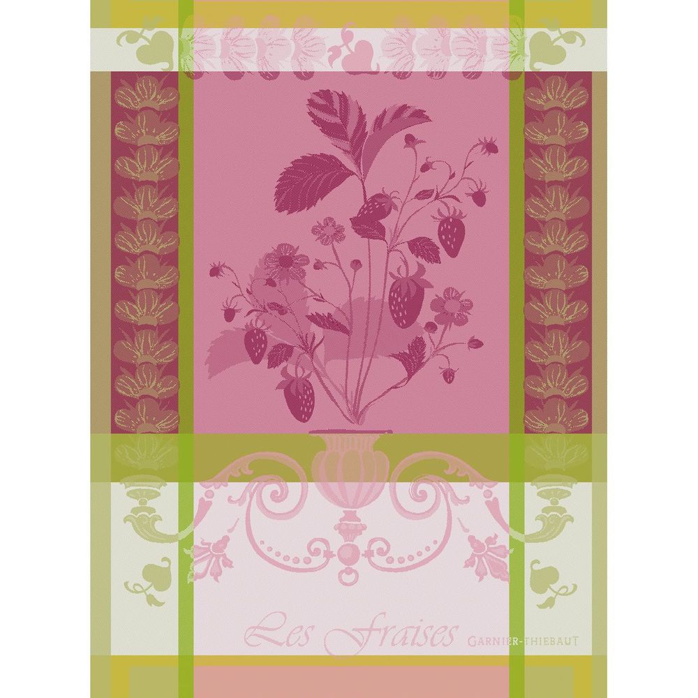 Garnier Thiebaut Geschirrtuch - Fraisier Rose