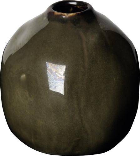 Ihr Ceramic Vase dark green 9 cm