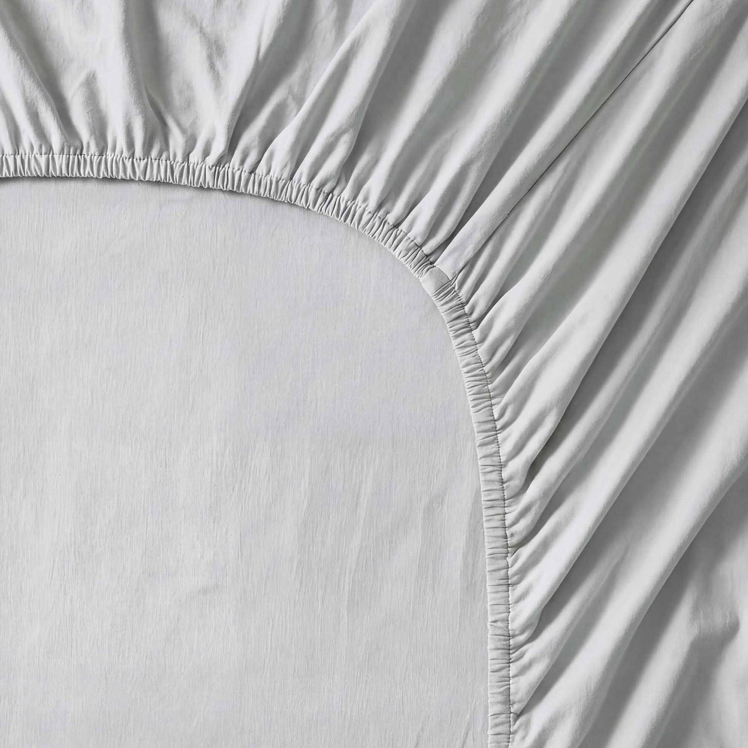 ESSENZA Fine Organic Jersey Spannbetttuch Grey 140-160 x 200-220 cm