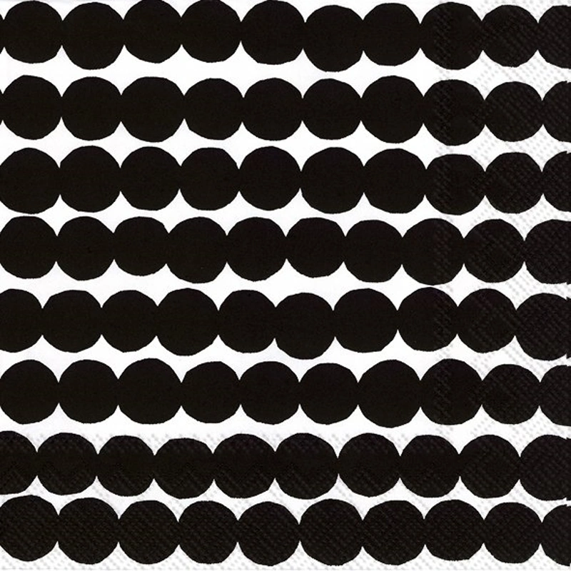 ihr Lunch Servietten Marimekko Räsymatto Black 33 x 33 cm