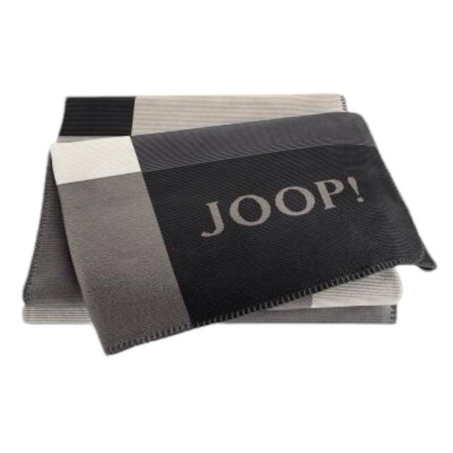 JOOP! Wohndecke Mosaic Schwarz - Natur in 150 x 200 cm