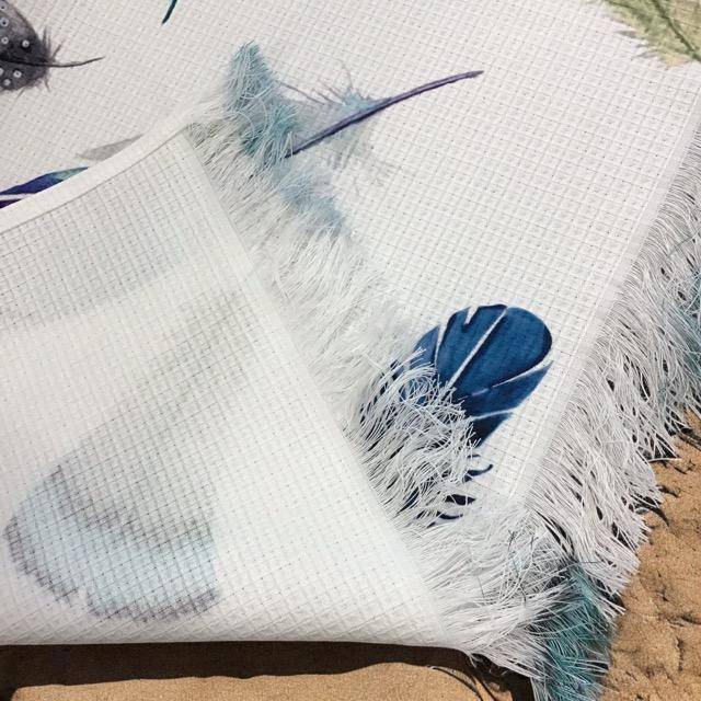 Garnier Thiebaut Fouta Feathery Blue 87 x 188 cm