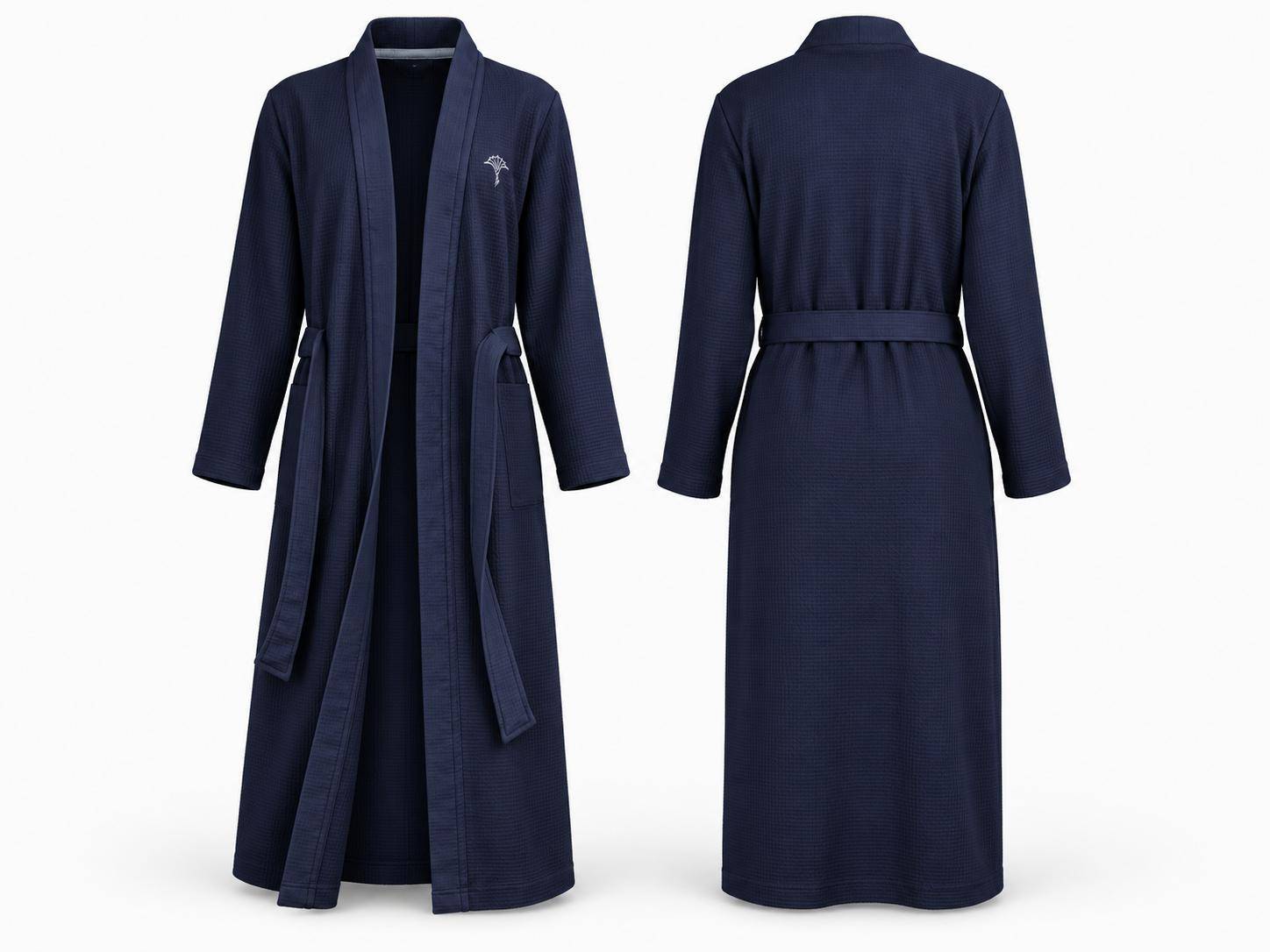 Joop! Damenbademantel Kimono leichter Waffel-Pique 1657 Blau in 32/34