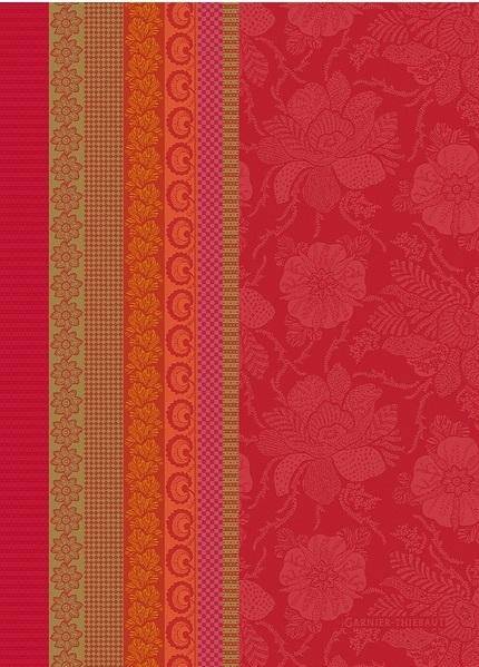 Garnier Thiebaut Geschirrtuch - Roses Festives Sangria
