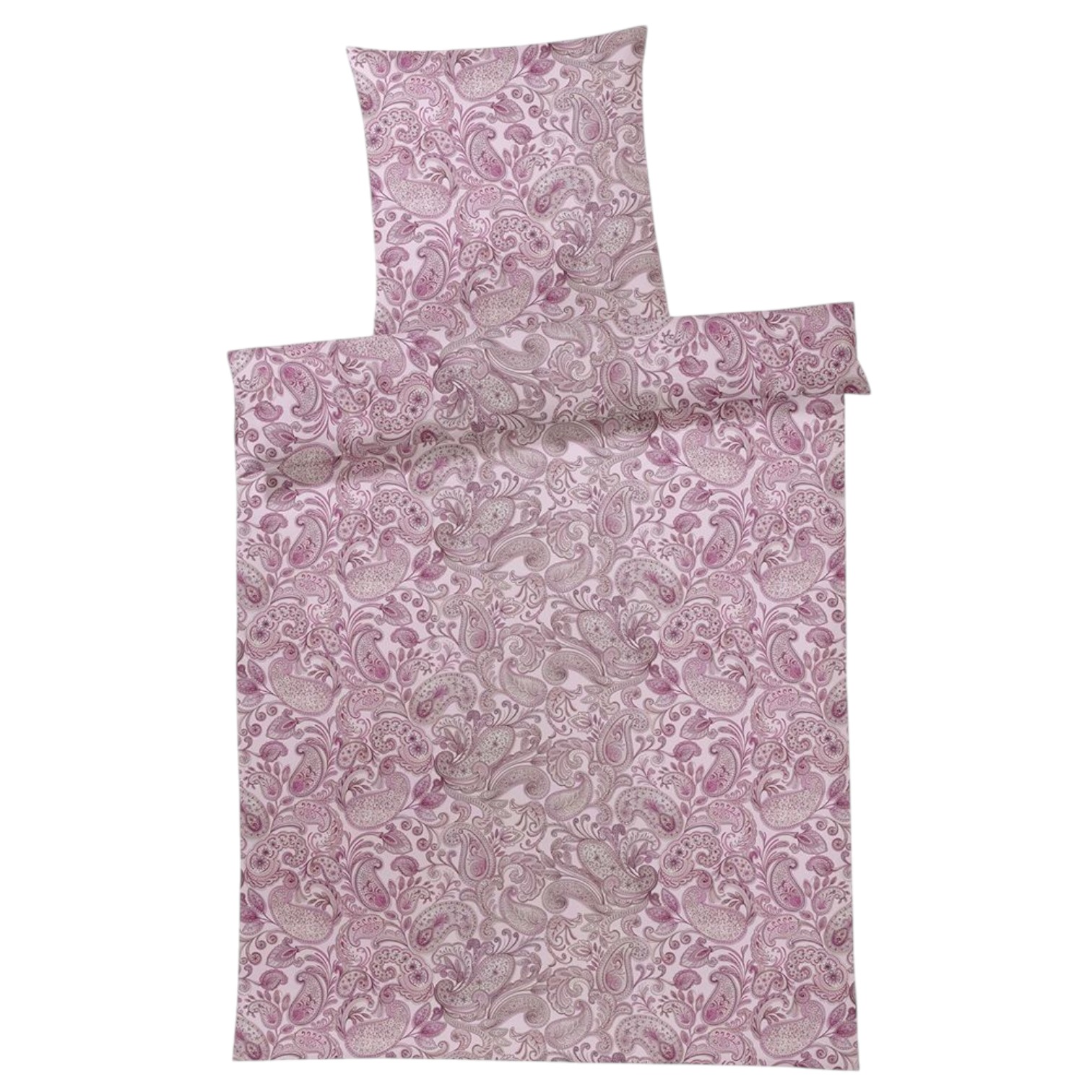 Elegante Comfort Satin Bettwäsche Opus Rosé 155 x 220 cm