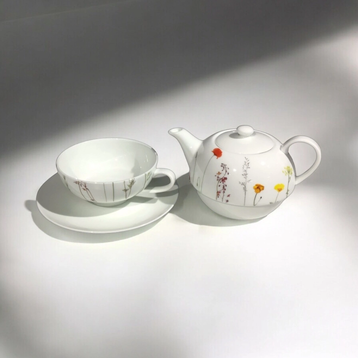 Cup & Mug Fine Bone China Tee for One Set Naturwiese/Gräser