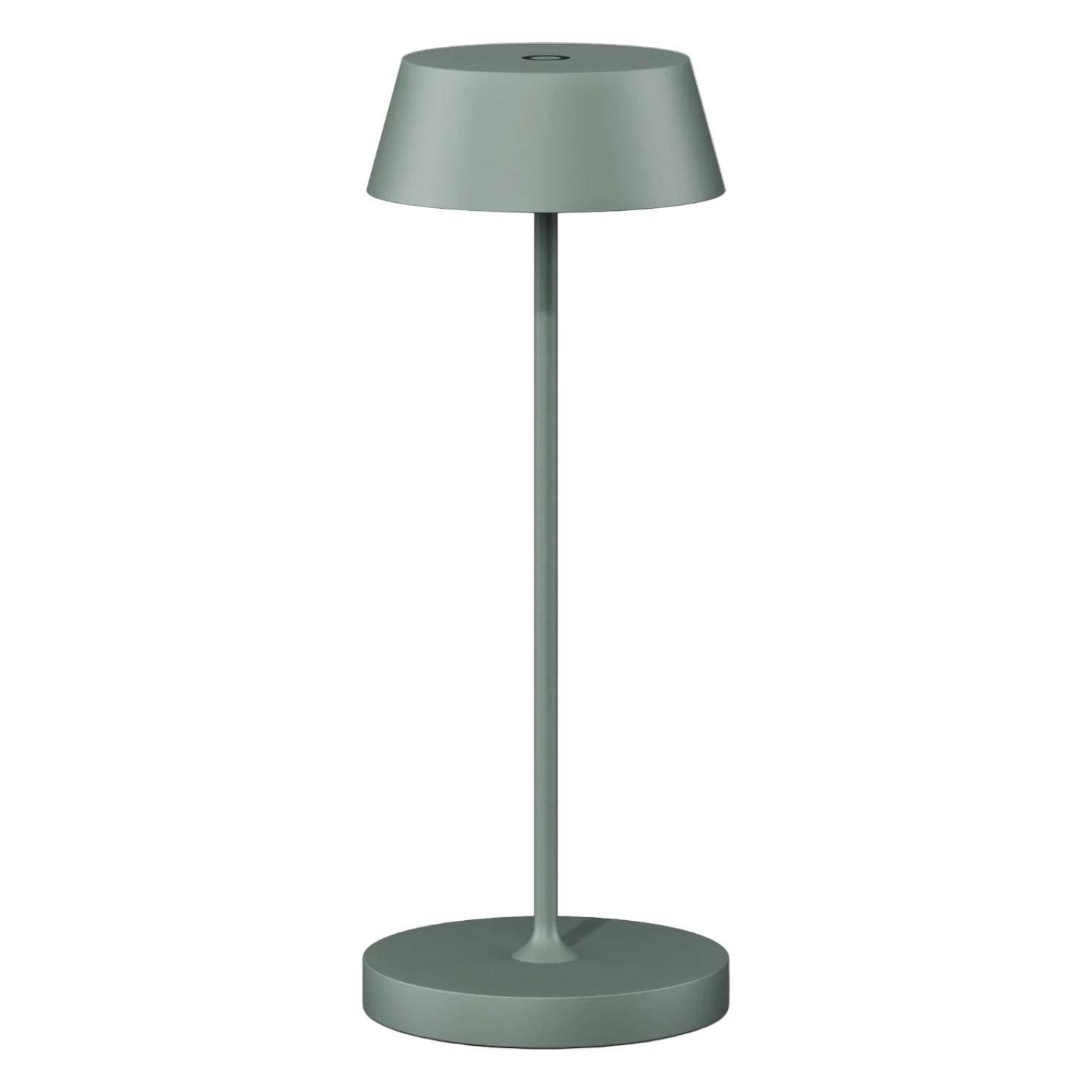 QOOZII Malta LED Tischlampe als Freisteller. Moderne kabellose Akku-Tischlampe für Garten, Terrasse, Balkon und Wohnbereich mit zeitlosem Design.