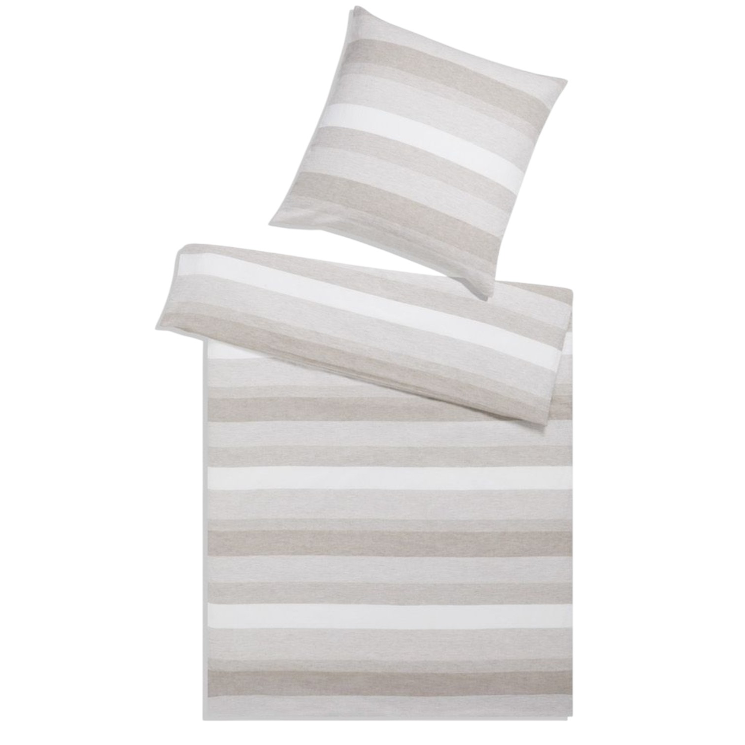 Elegante Halbleinen Bettwäsche Delight Sand 155 x 220 cm