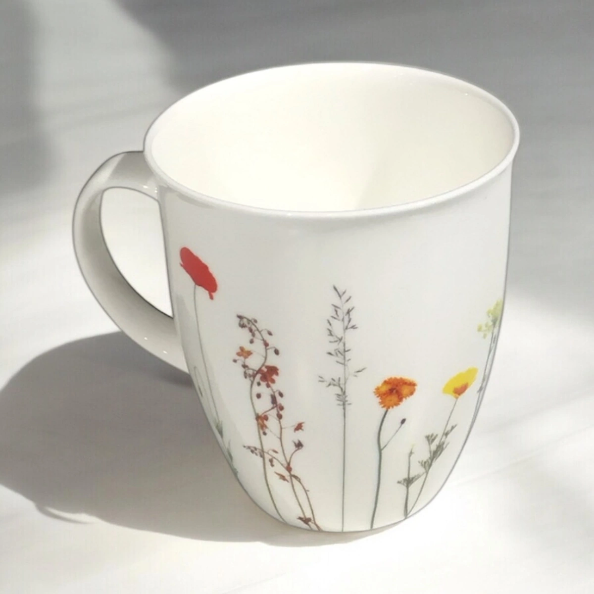 Cup & Mug Fine Bone China Henkelbecher Naturwiese/Gräser