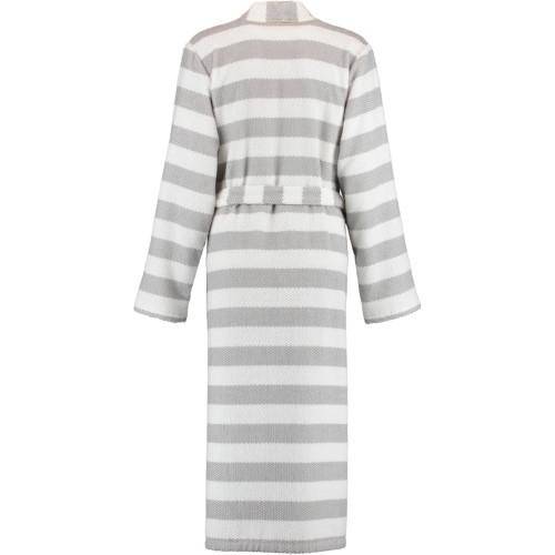 Cawö Damen Bademantel Kimono Struktur 1241 silber XS 