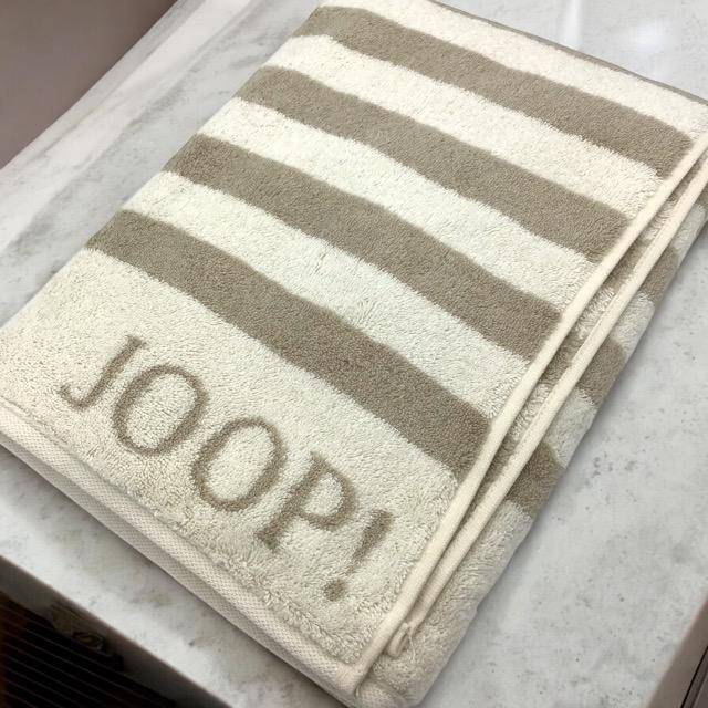 Joop! Handtuchserie Classic Stripes 1610 Duschtuch  Creme