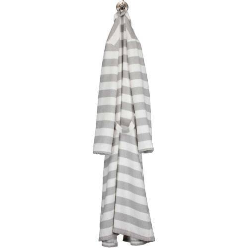 Cawö Damen Bademantel Kimono Struktur 1241 silber XS 