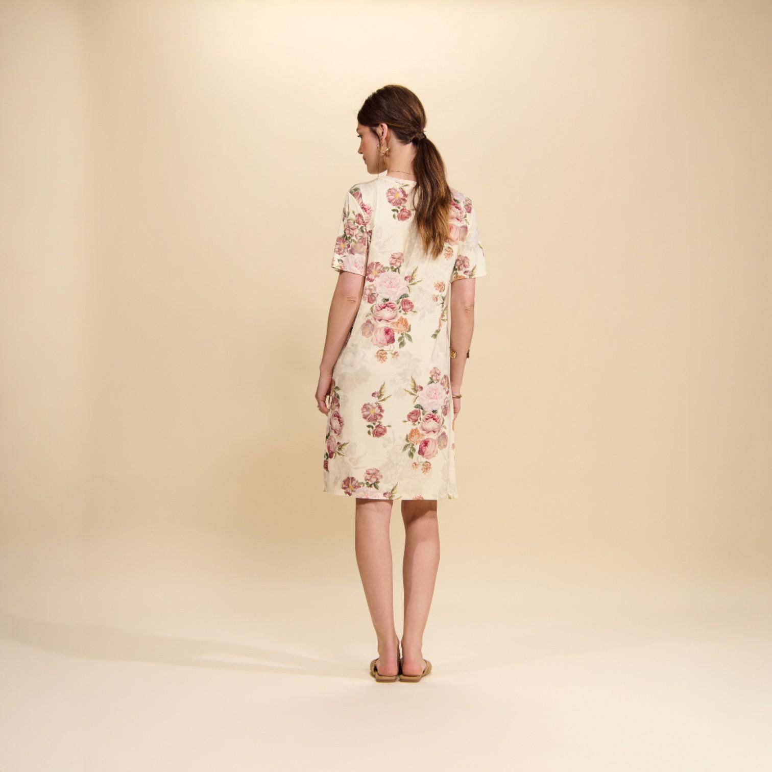 ESSENZA kurzärmeliges Nachthemd Emmy Orianna Vanilla L