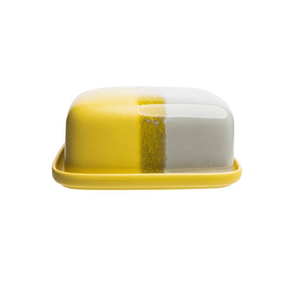 Tranquillo Butterdose Industrial Gelb/Grau