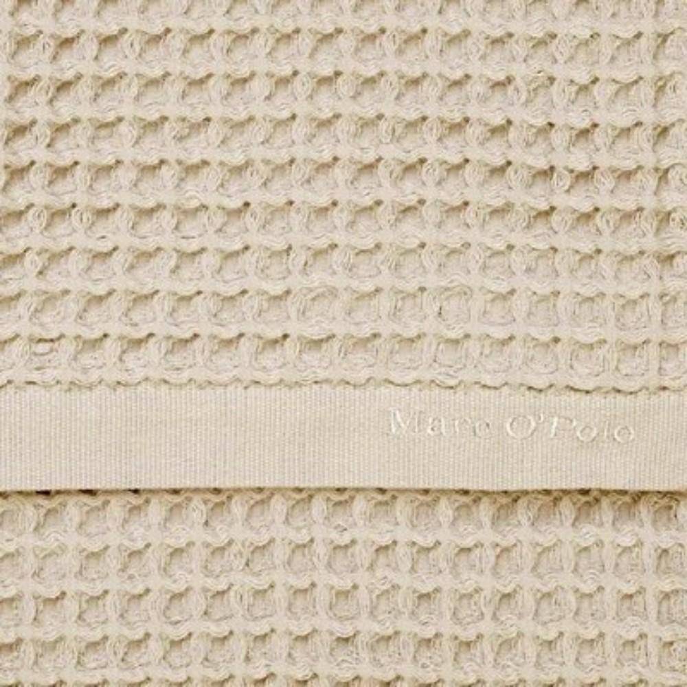 Marc O’Polo MOVA Frottiertuch Dark Sand – Warme Naturfarbe mit Waffelstruktur