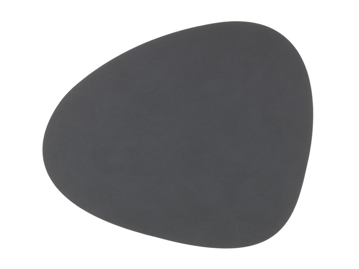 Lind DNA Tischset Curve L Anthracite Nupo in 37 x 44 cm