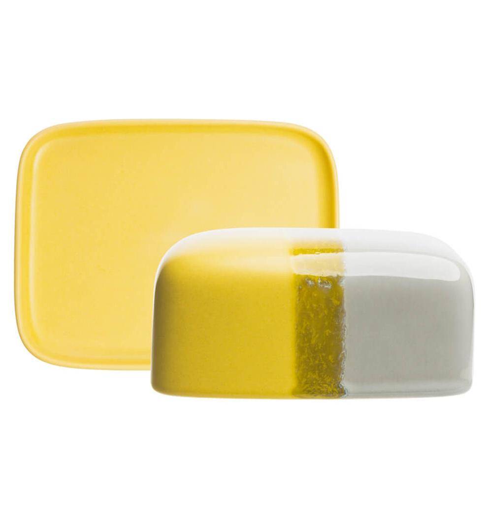 Tranquillo Butterdose Industrial Gelb/Grau