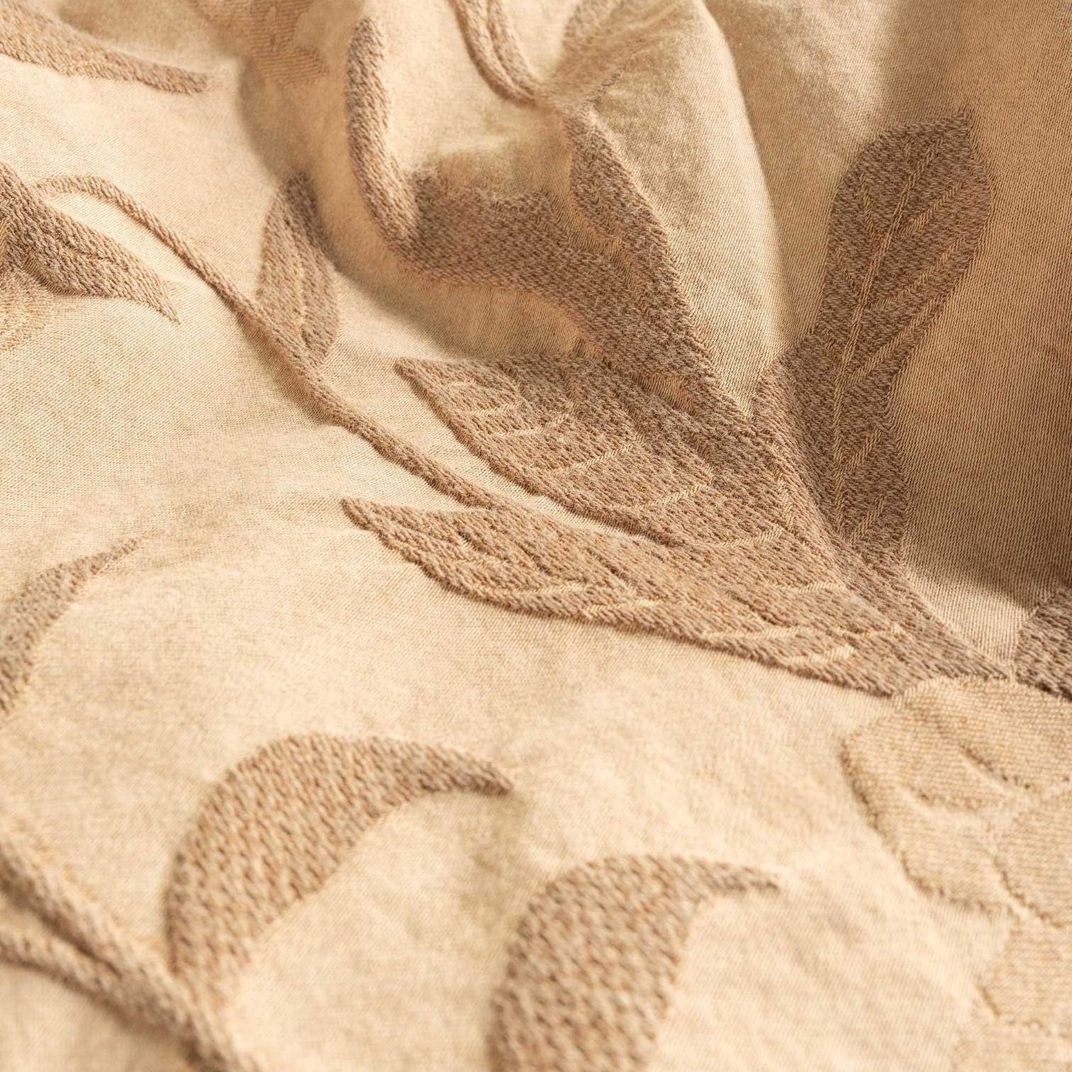 ESSENZA Baumwoll-Bettwäsche Claudine Golden Sand 155 x 220 cm + 80 x 80 cm
