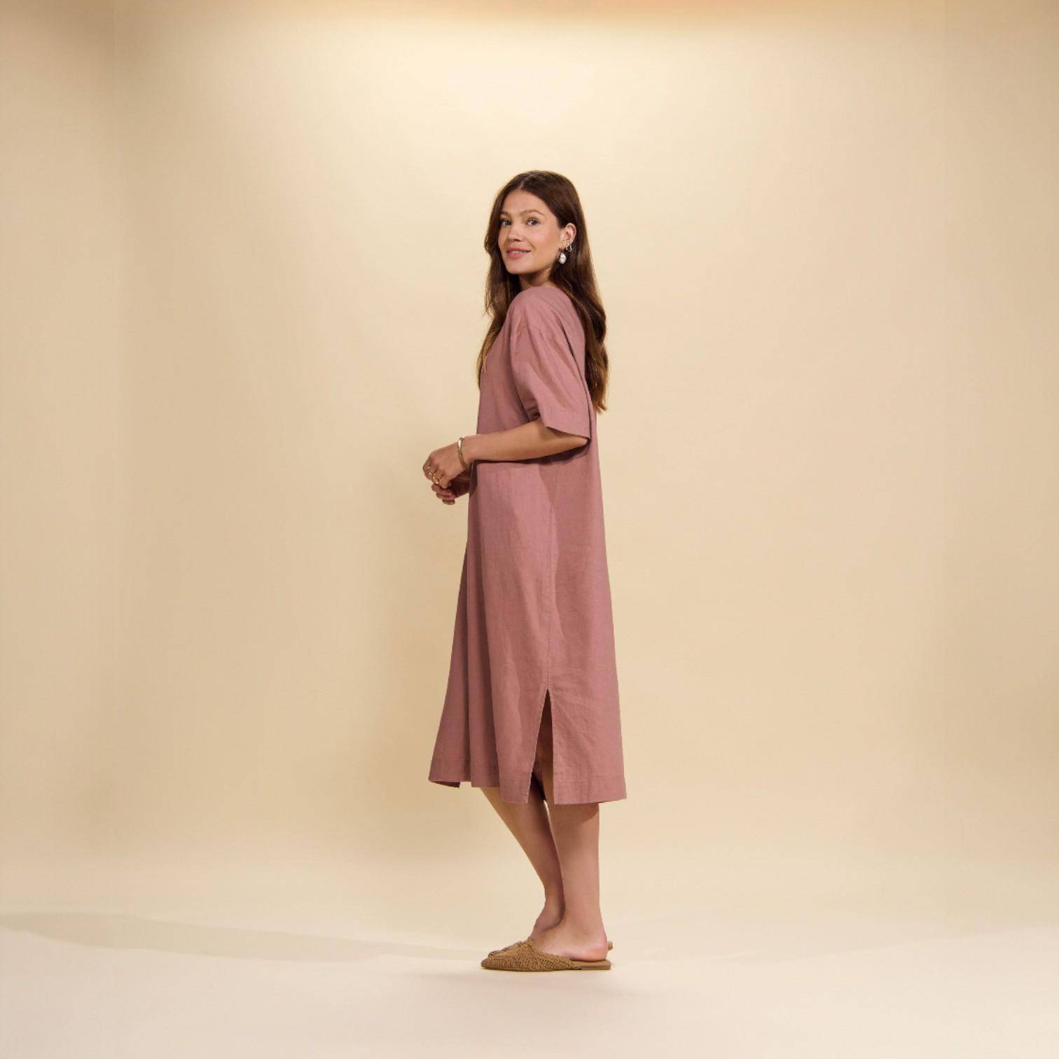 ESSENZA kurzärmeliges Nachthemd Eara Uni Earth Rose M