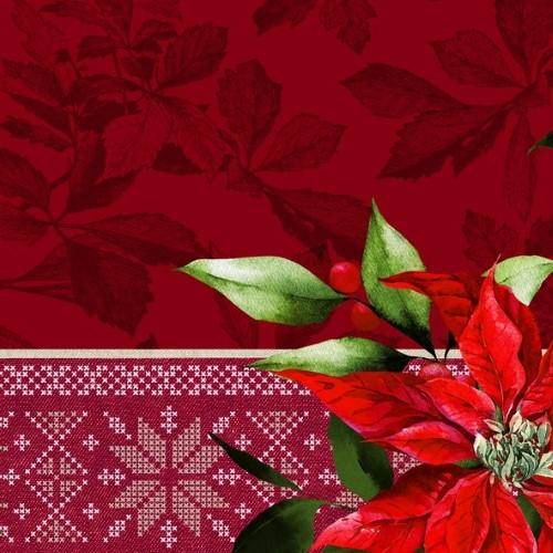 ihr Cocktail Servietten God Jul Rot 25 x 25 cm