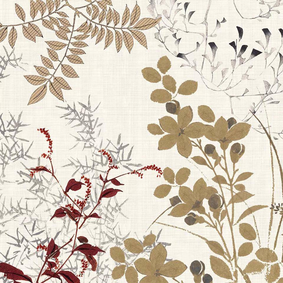 Garnier Thiebaut Serviette Bambous Parchemin 45 x 45 cm