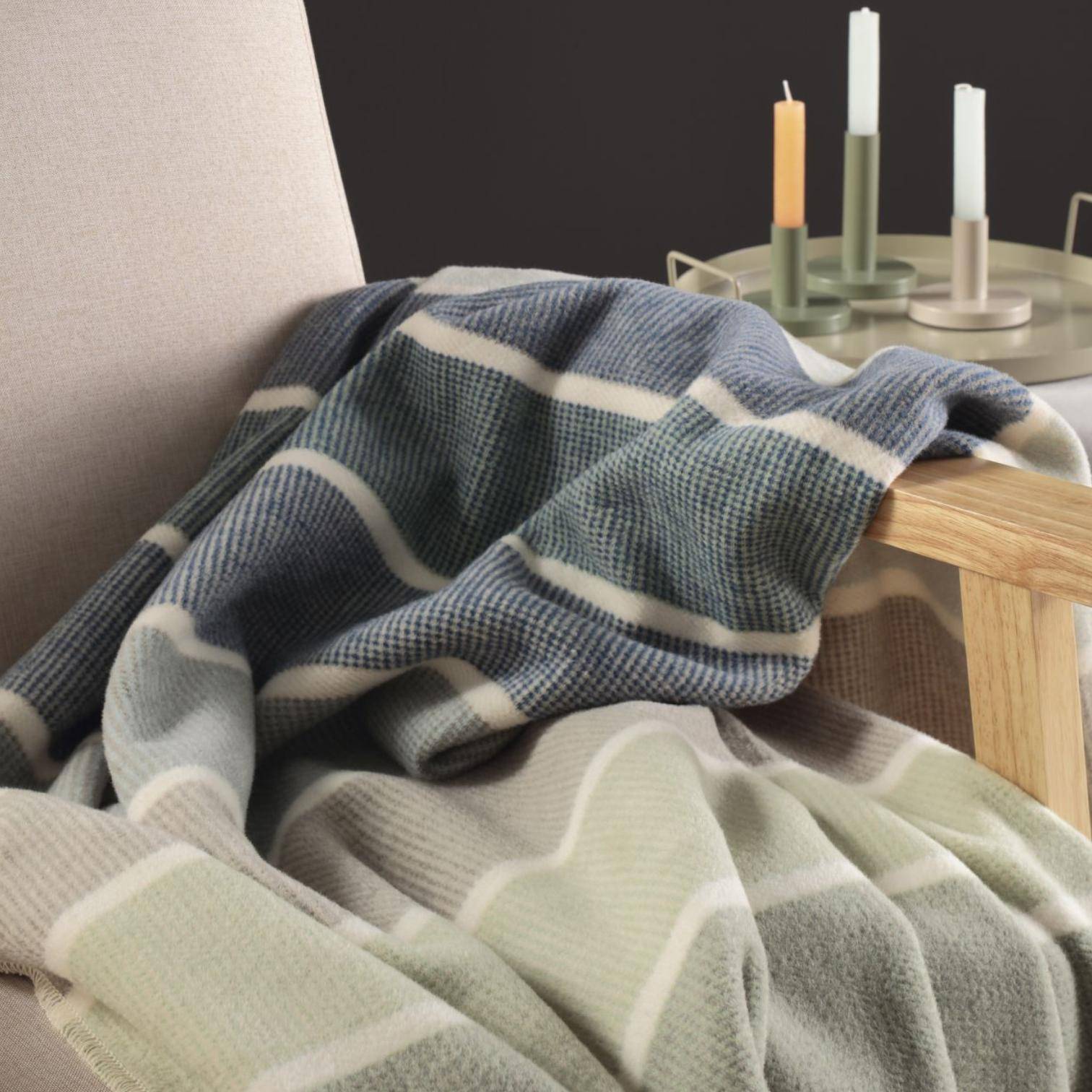 Biederlack Wohn- und Kuscheldecke Cotton Lines 150 x 200 cm