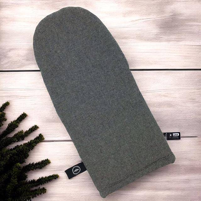 Recycled by wille - Recycelter Ofenhandschuh Gösta in Dark Grey/Grey Melange