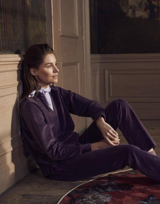 ESSENZA lange Hose Jill Uni Plum Wine in S