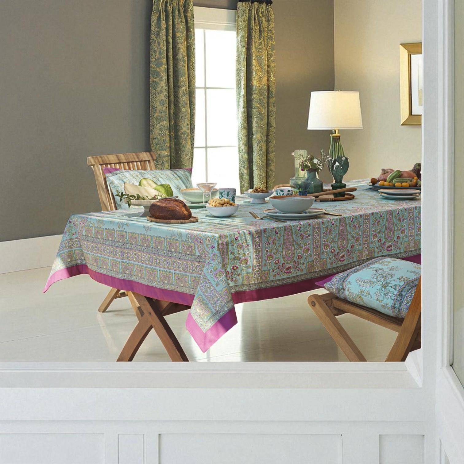 Bassetti Tischdecke Indian Roses T1 150 x 250 cm