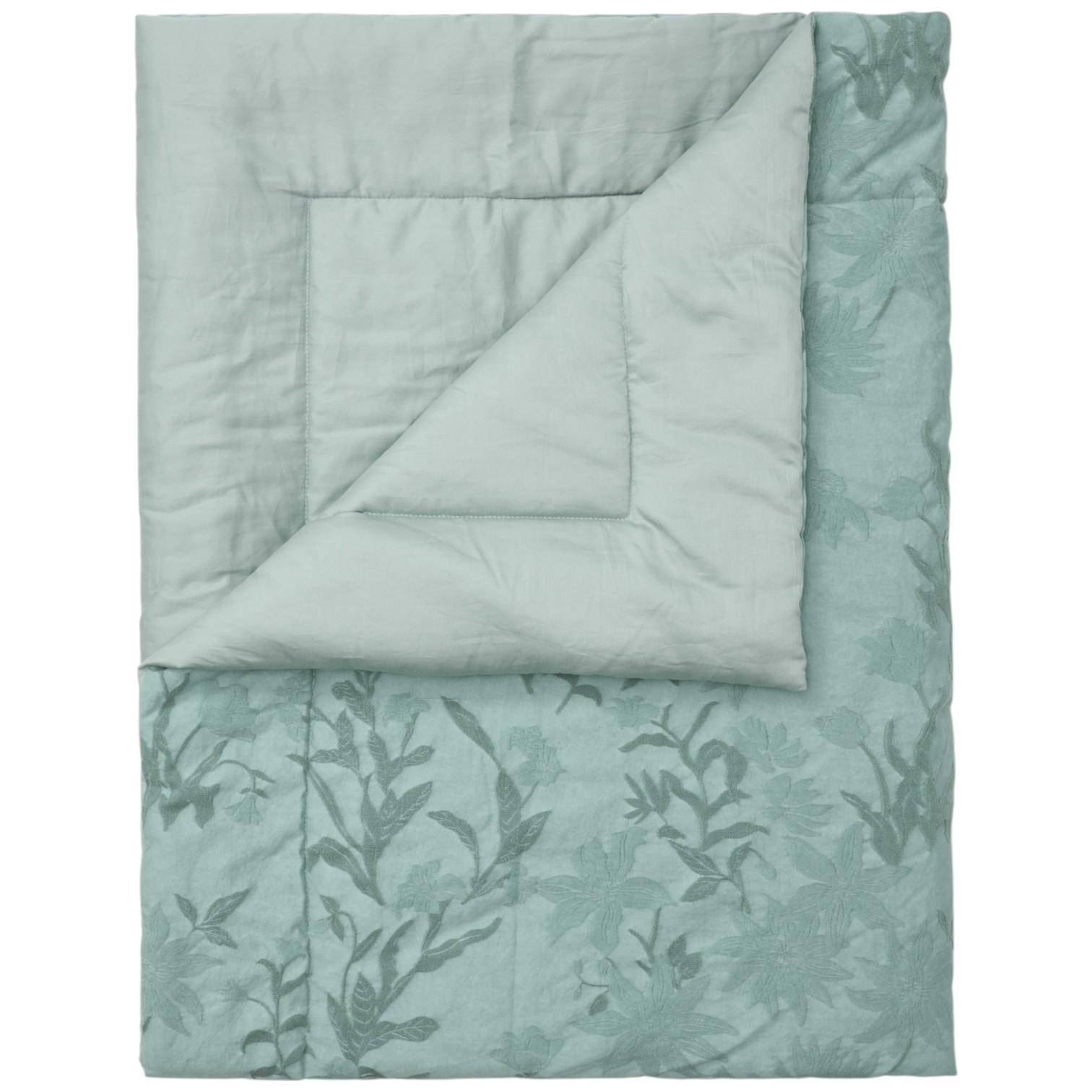 ESSENZA Tagesdecke Claudine Dusty Teal 150 x 200 cm