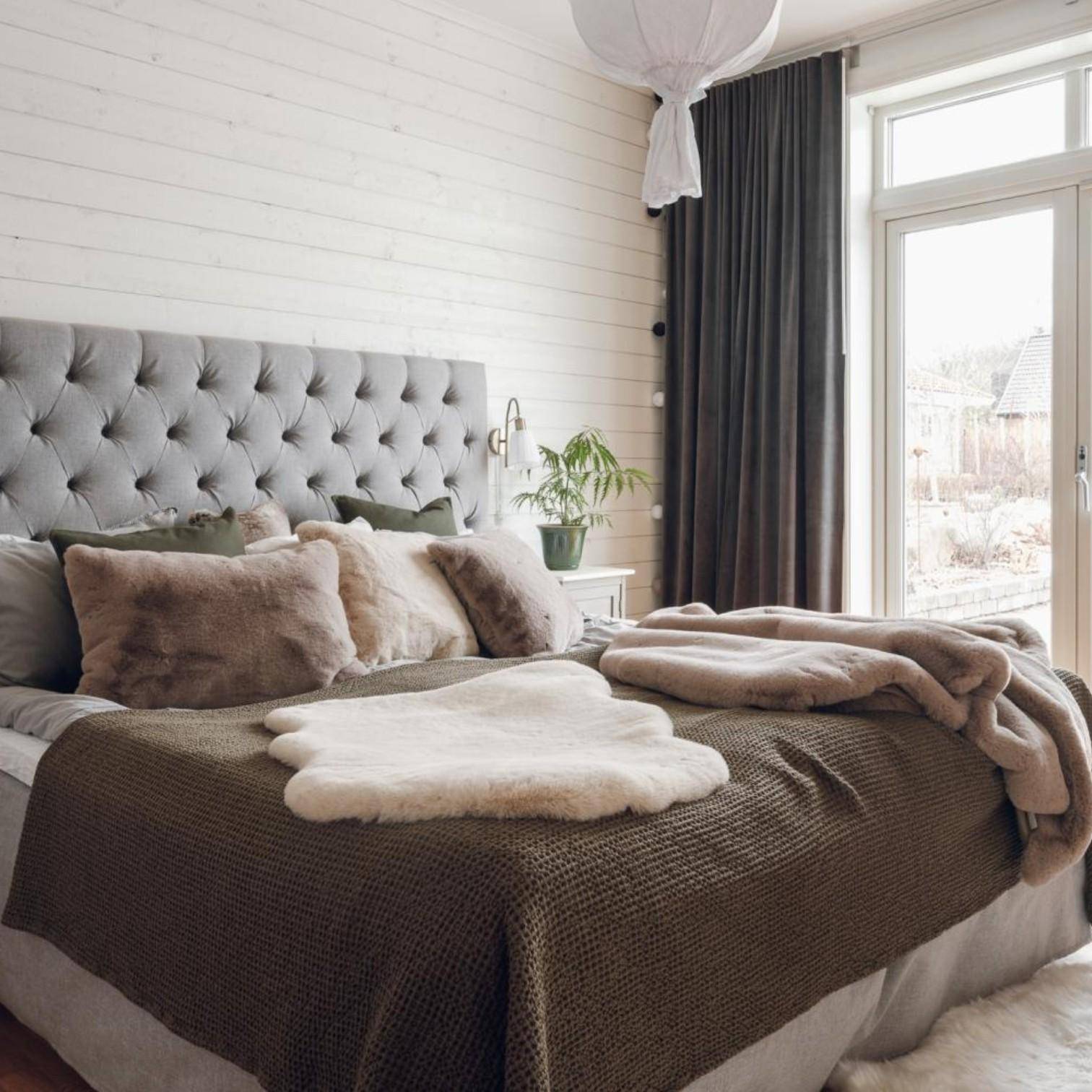 Skinnwille Dekokissen Fluffy Beige 40 x 60 cm