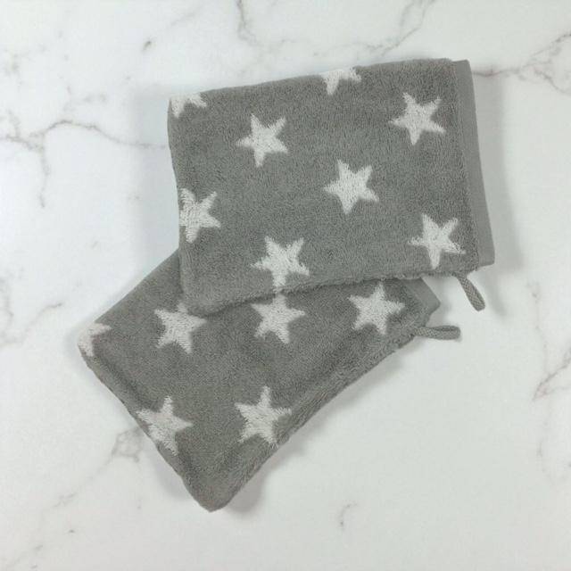 Cawö Frottiertuchserie New Stars Platin Waschlappen 16 x 22 cm