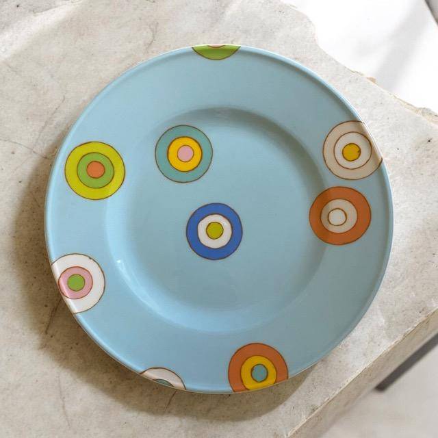 Dibbern Dessertteller Spots Blue 19cm