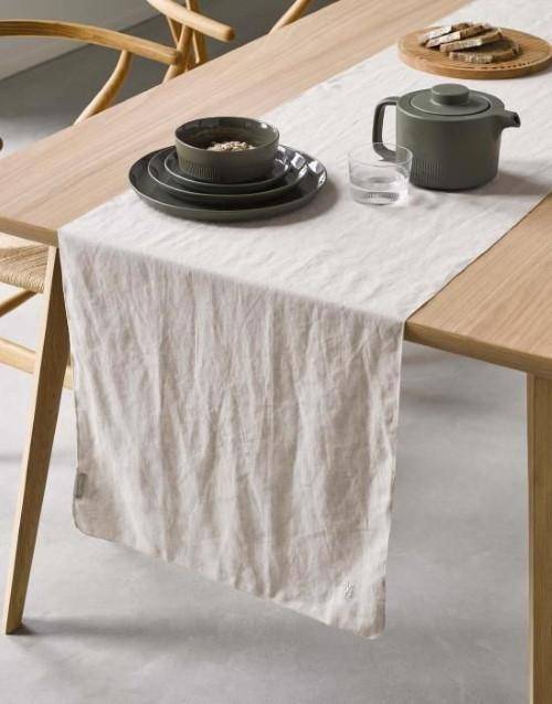 Marc O'Polo Tischläufer Valka 50 x 250 cm Oatmeal