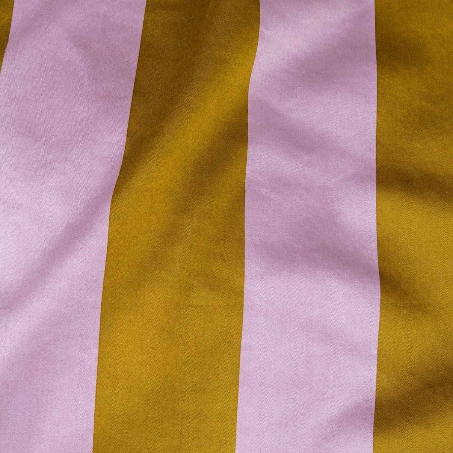 ESSENZA Baumwollsatin Bettwäsche Minte Stripe Pale Purple - Olive 135 x 200 cm + 80 x 80 cm