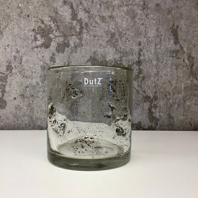 DutZ Vase - Cylinder Metallchips 10 cm