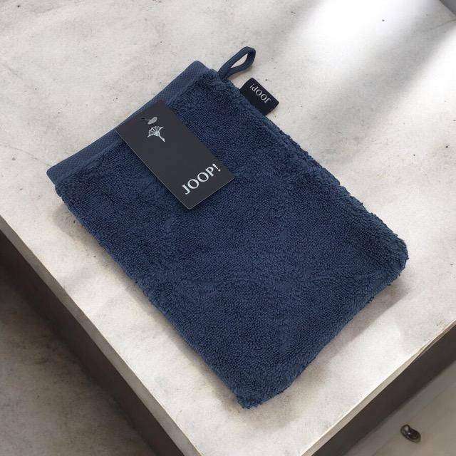JOOP! Frottiertuchserie Uni Cornflower 1670 Waschhandschuh Marine