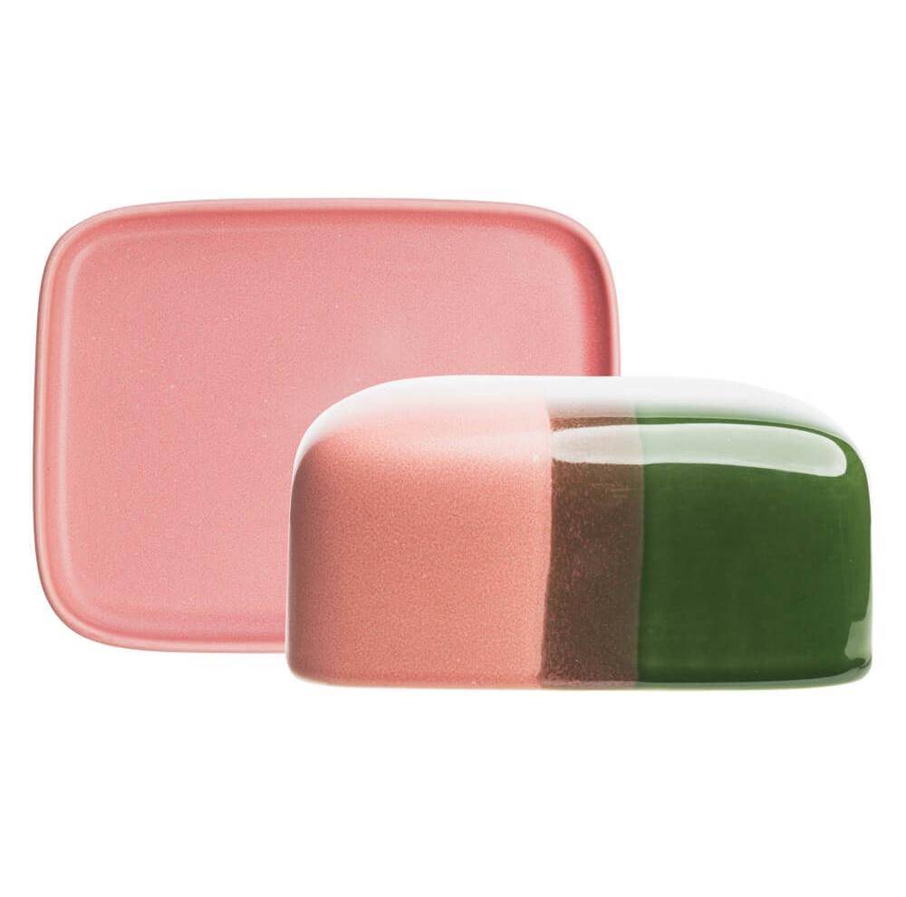 Tranquillo Butterdose Industrial Rose/Grün