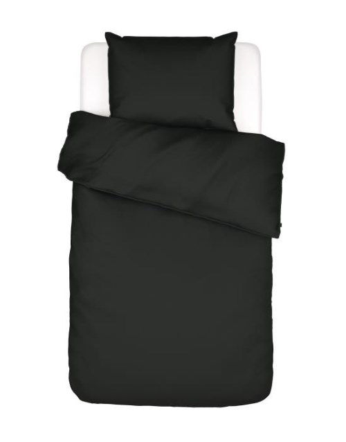 ESSENZA Baumwollsatin Bettwäsche Minte Anthrazit 135 x 200 cm + 80 x 80 cm