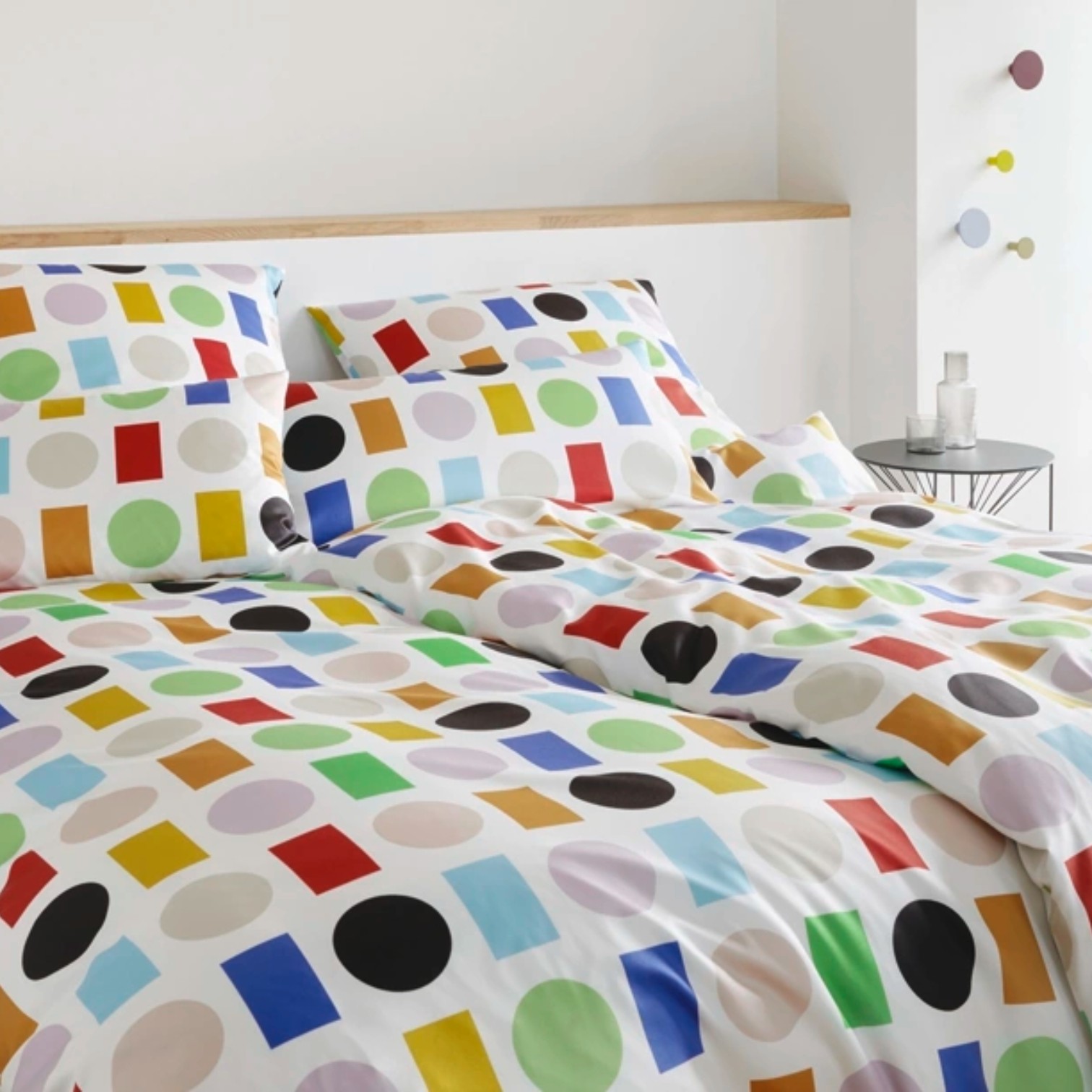 Elegante Jersey Bettwäsche Foxie Jersey Multi Weiß 155 x 220 cm
