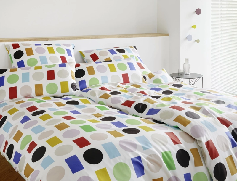 Elegante Jersey Bettwäsche Foxie Jersey Multi Weiß 135 x 200 cm