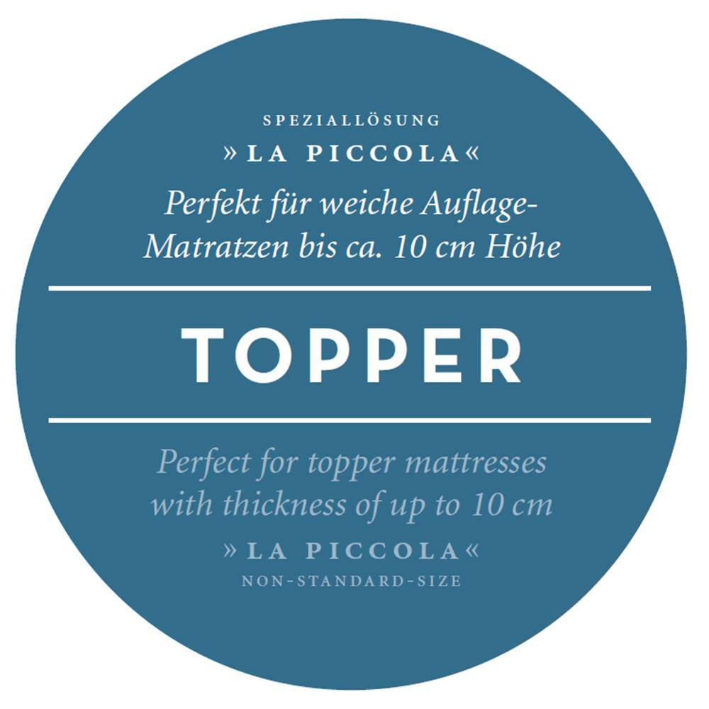 Formesse Bella Gracia La Piccola Spannbetttuch Silber (0520) 160 x 190 - 200 cm