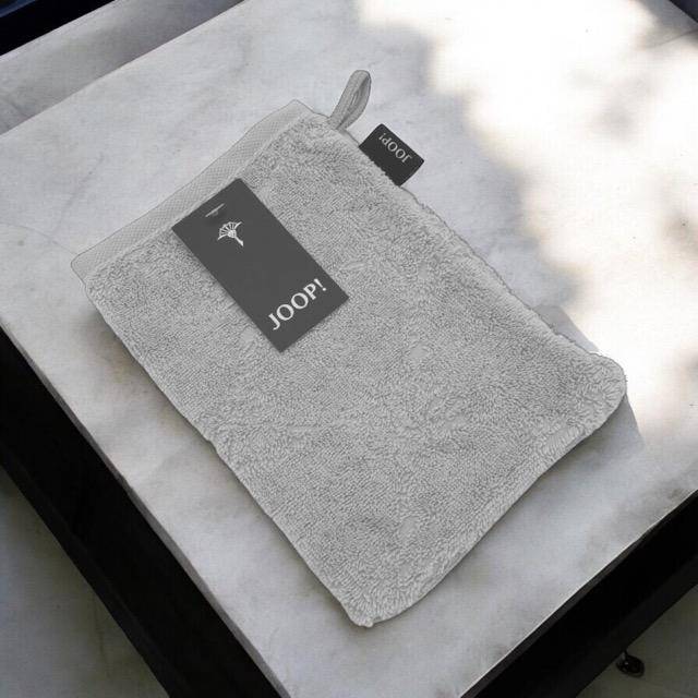 JOOP! Frottiertuchserie Uni Cornflower 1670 Waschhandschuh Platin