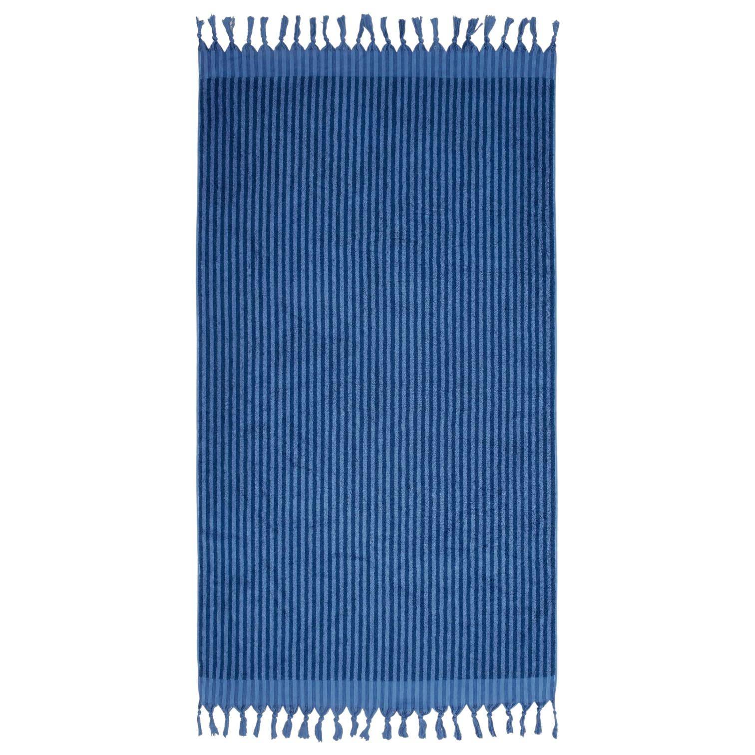 MARC O'POLO Nurmes Strandtuch Blue 100 x 180 cm