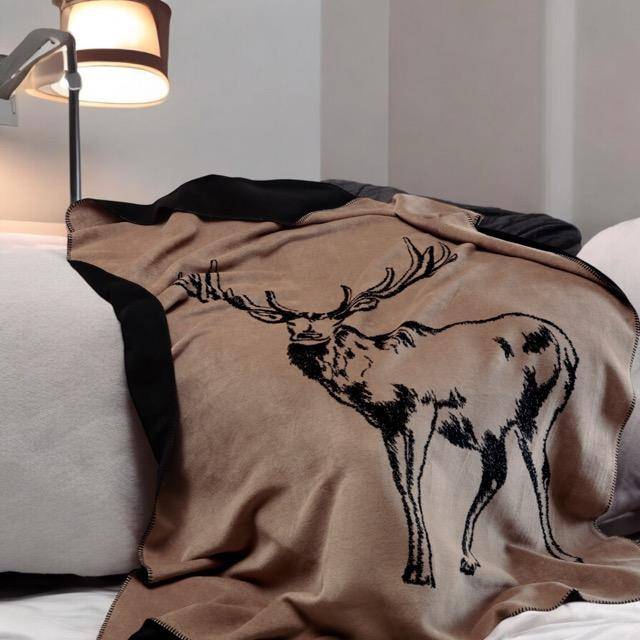  Biederlack Wohn- und Kuscheldecke Deer 150 x 200 cm